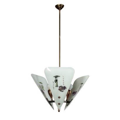 modernariato, modernariato di design, lampadario, lampadario modernariato, lampadario di modernariato, lampadario italiano, lampadario vintage, lampadario anni '60, lampadario design anni 60,Lampada Anni 60