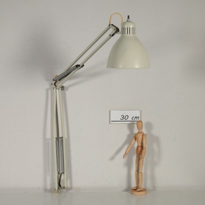 Lampe de Table Naska Loris Acier Aluminium Italie Années 60