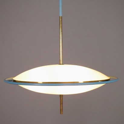 Ceiling Light Brass Lacquered Metal Vintage Italy 1960s