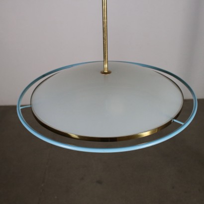 Ceiling Light Brass Lacquered Metal Vintage Italy 1960s