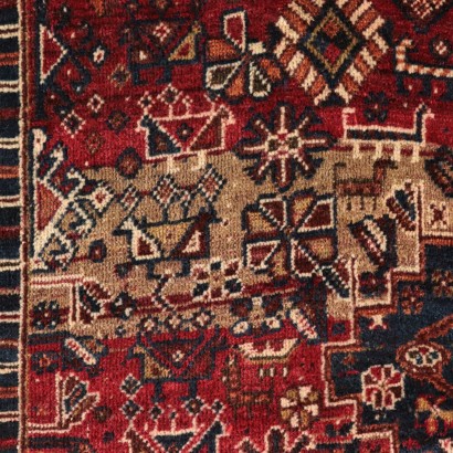 Handmade Shiraz Rug Iran Wool 1960s-1970s