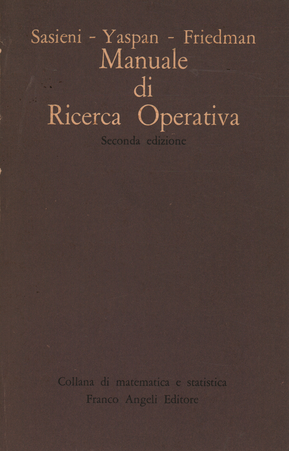 Manual of operation research, s.a.
