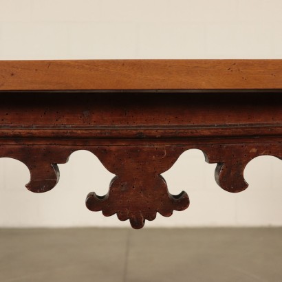 Table with Twisted Legs Walnut Italy 18th Century