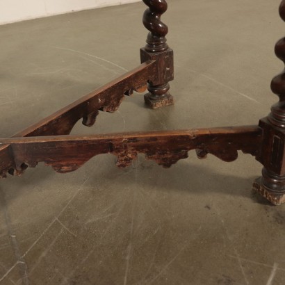 Table with Twisted Legs Walnut Italy 18th Century