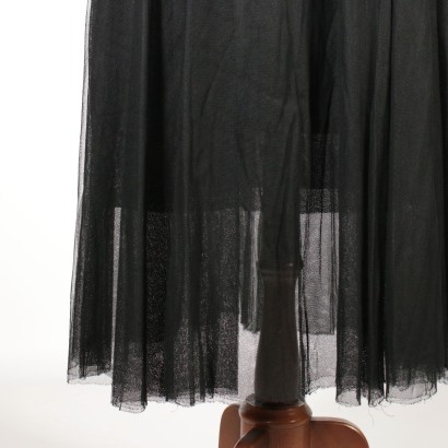 Vintage Dress Black Tulle 1960s