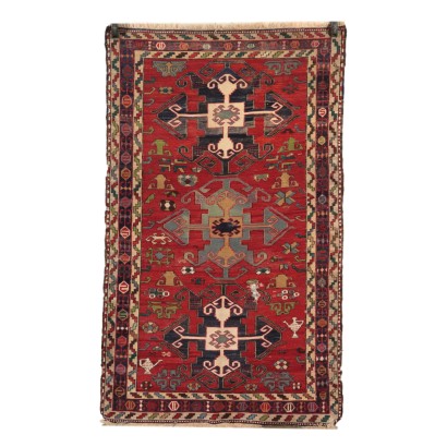 Handmade Sumak Rug Caucasus 1950s