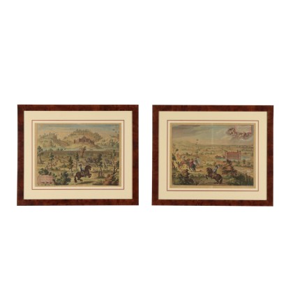 Pair of Etchings by Lucas Emil Vosterman 17th Century