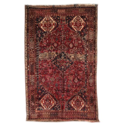 Handmade Shiraz Rug Iran Wool 1960s-1970s