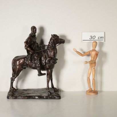 Berber on Horseback by Paul Troubetzkoy Bronze Sculpture 20th Century