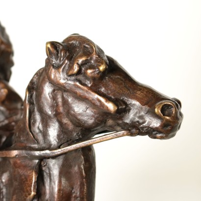 Berber on Horseback by Paul Troubetzkoy Bronze Sculpture 20th Century