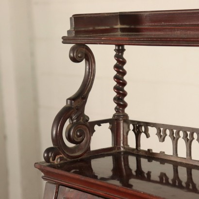 Writing Desk with Drop Leaf Maple Mahogany France Mid 1800s