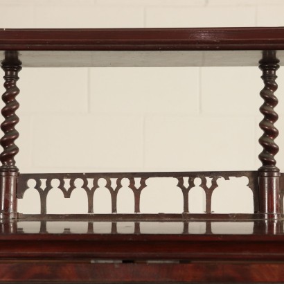 Writing Desk with Drop Leaf Maple Mahogany France Mid 1800s