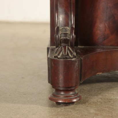 Writing Desk with Drop Leaf Maple Mahogany France Mid 1800s