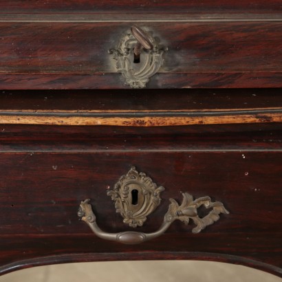 Louis XV Desk with Rolling Shutter Walnut Mid 18th Century