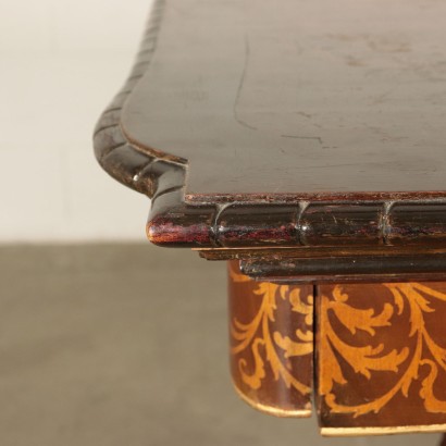 Inlaid Revival Table with Gilding Italy 20th Century