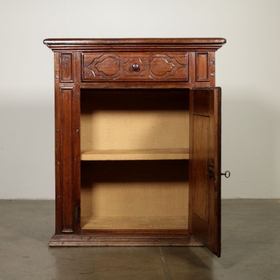 Small Walnut Cupboard Italy 18th-20th Century