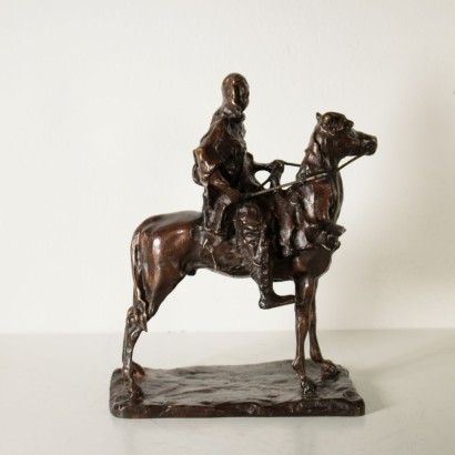 Berber on Horseback by Paul Troubetzkoy Bronze Sculpture 20th Century