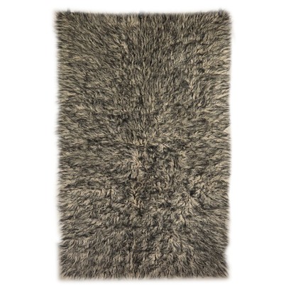 Vintage Shaggy Long-haired Rug 1970s-1980s