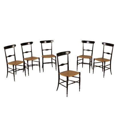 Groupe de 6 chaises