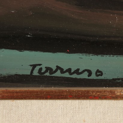 Composition de Saverio Terruso Huile sur Panneau