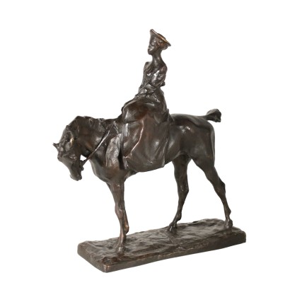 Sculpture Femme à Cheval Paul Troubetzkoy Bronze '900