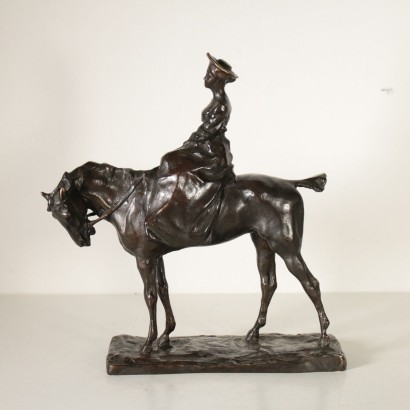 Sculpture Femme à Cheval Paul Troubetzkoy Bronze '900