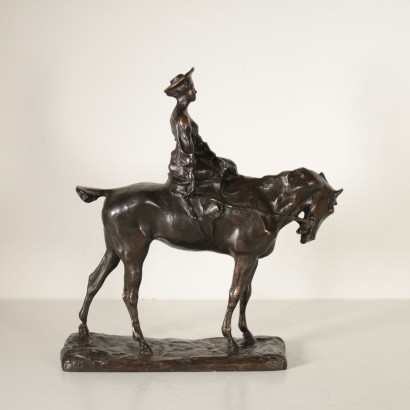 Sculpture Femme à Cheval Paul Troubetzkoy Bronze '900