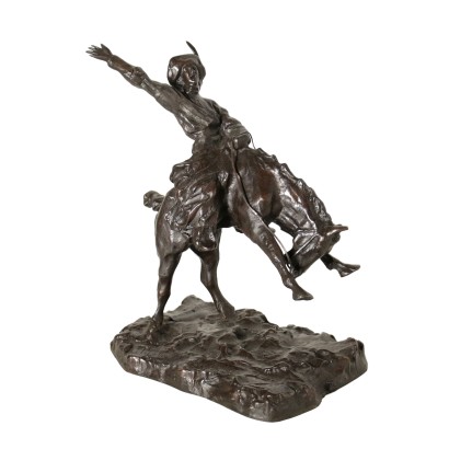Sculpture Scène de Rodéo Paul Troubetzkoy Bronze '900