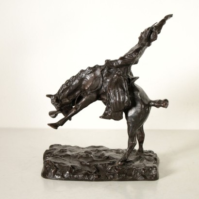 Sculpture Scène de Rodéo Paul Troubetzkoy Bronze '900