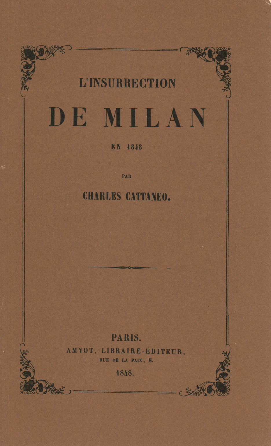 L'insurrection de Milan en 1848, s.a.