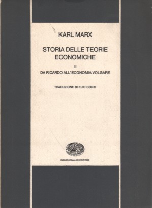 Storia delle teorie economiche III