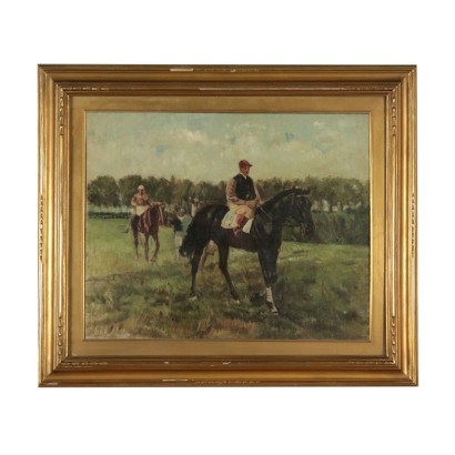 Figuren von Eugenio Scorzelli Jockey 20. Jahrhundert