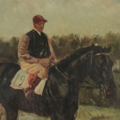 Figuren von Eugenio Scorzelli Jockey 20. Jahrhundert