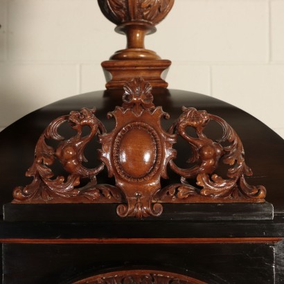 Impressive Cabinet with Inlays Ebony Italy 19th Century