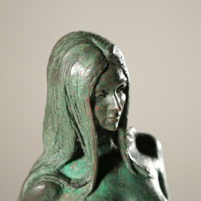 Female Nude Sculpture by Ettore Cedraschi 20th Century