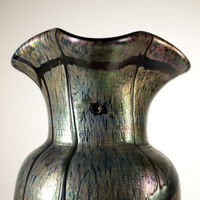 Iridescent Glass Vase Early 20th Century