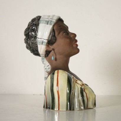 Buste d'une Jeune Femme Céramique Années 30-40