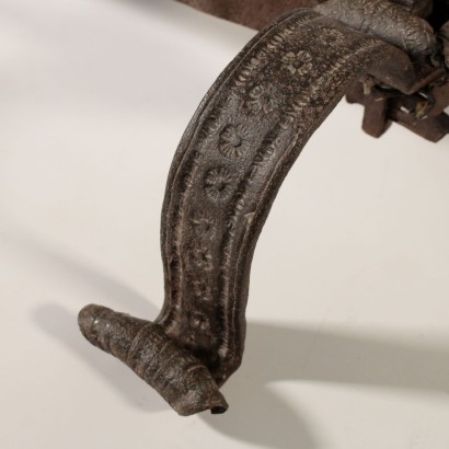 Fireplace Andiron Wrought Iron Italy 18th Century