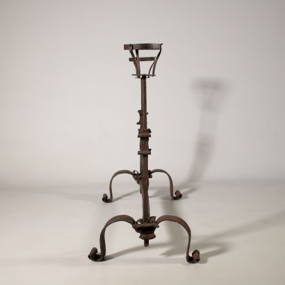 Fireplace Andiron Wrought Iron Italy 18th Century