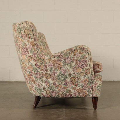 Two-seater Fabric Sofa Vintage Italy 1950s