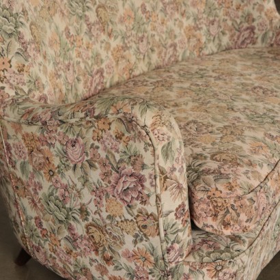 Two-seater Fabric Sofa Vintage Italy 1950s