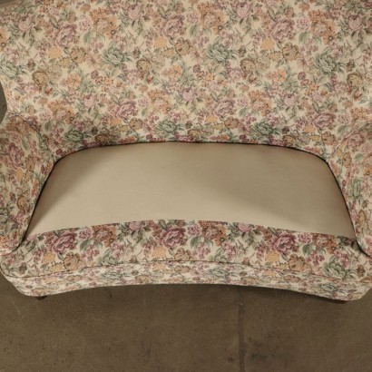 Two-seater Fabric Sofa Vintage Italy 1950s