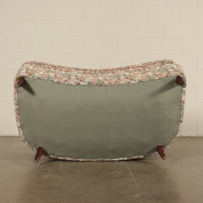 Two-seater Fabric Sofa Vintage Italy 1950s