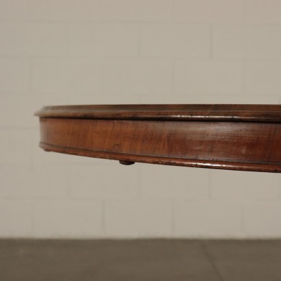 Elliptical Table Walnut Burl Veneer 19th Century