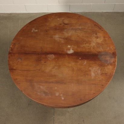 Empire Round Table Solid Walnut Italy 19th Century