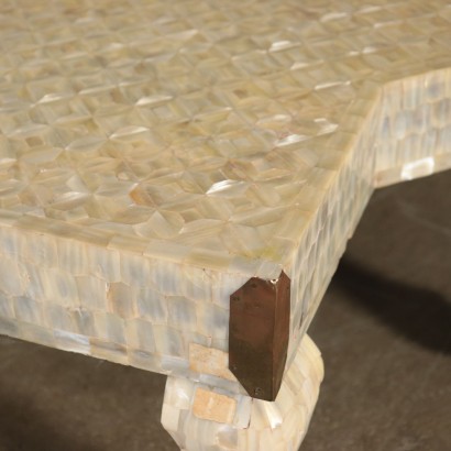 Mother-of-pearl Coffee Table Made in East 20th Century