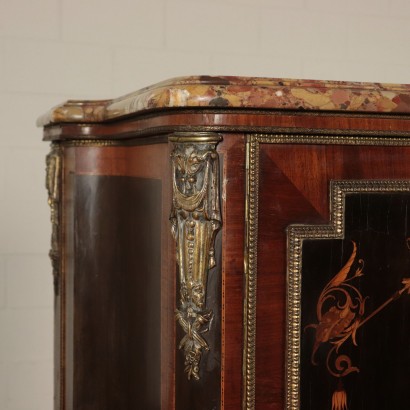 Refined Cupboard with Inlays Napoleon III Style France 20th Century