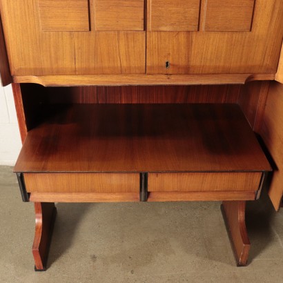 Cupboard Rosewood Veneer Vintage Italy 1960s