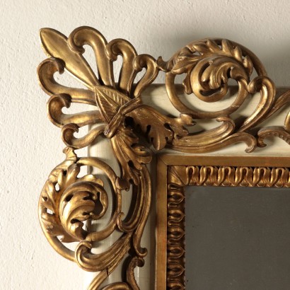 Lacquered and Gilded Mirror Frame