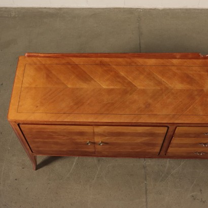 Buffet Cherry Veneer Vintage Italy 1950s